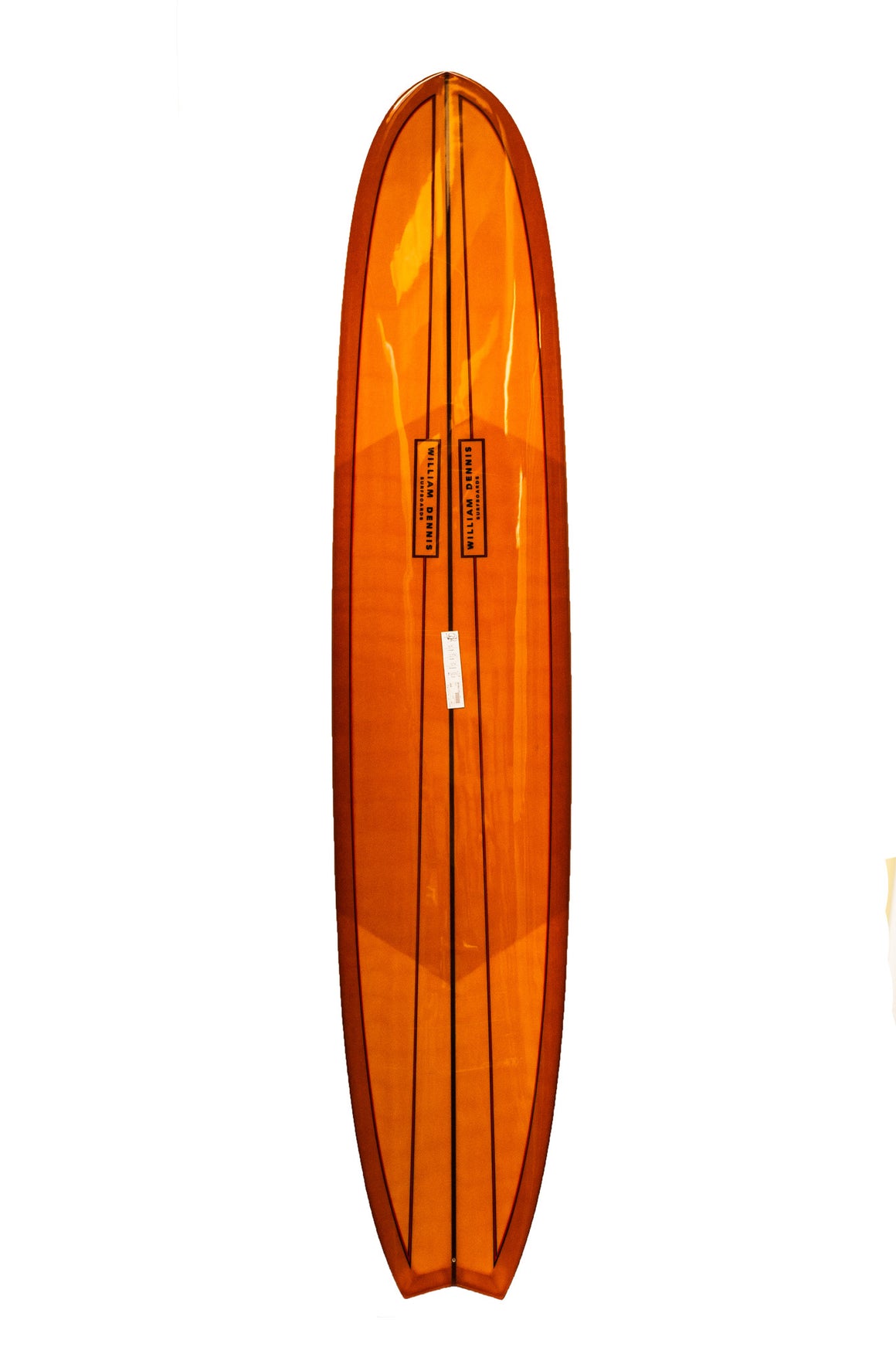 William Dennis Custom "Red Fin V" Longboard - Ventura Surf Shop