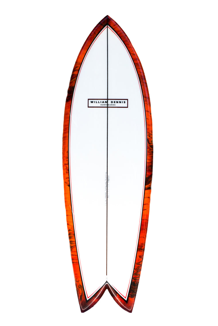 William Dennis Custom "Twin Fin Fish" Shortboard - Ventura Surf Shop